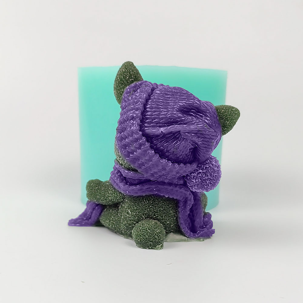 Bunny Cake Mold - Hasenformen, Seifenformen, Silikonbär mit gestrickter Katze