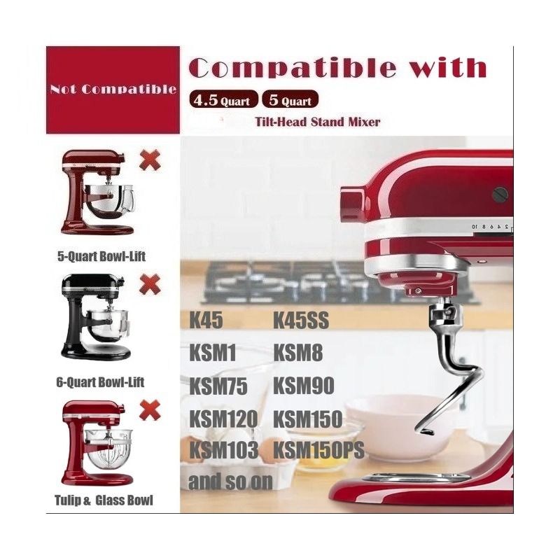 Edelstahl Spiral-Knethaken Ers – Kitchenaid Mixer Hand Mixer Bewertung und Preis